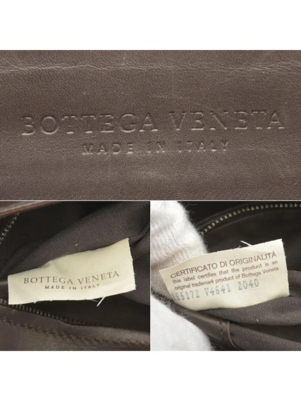 Bottega Veneta Business Bag Intrecciato Leather Dark Brown